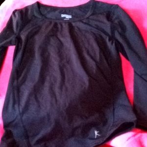Black yoga shirt